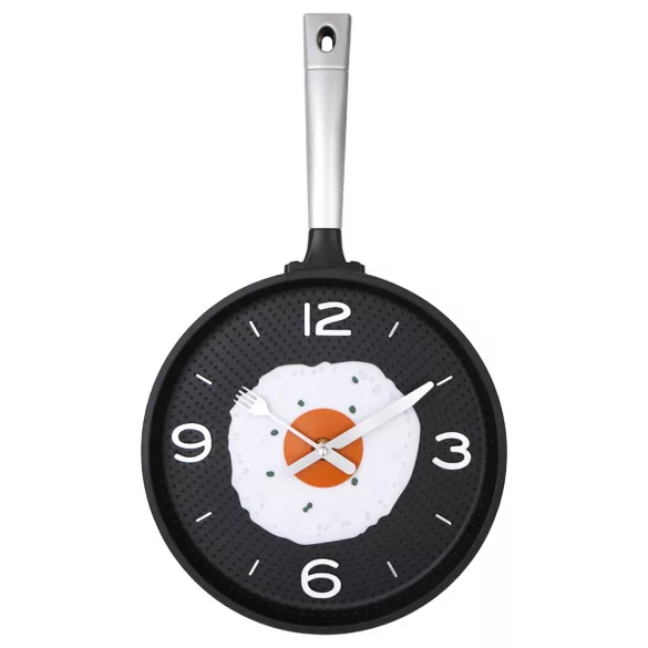 Tiko Time falióra, quartz (fekete serpenyő)