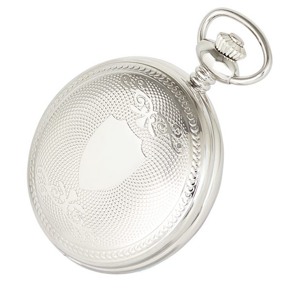 Astron férfi zsebóra, quartz, ezüst színű tok (pajzsos), római számos fehér számlap