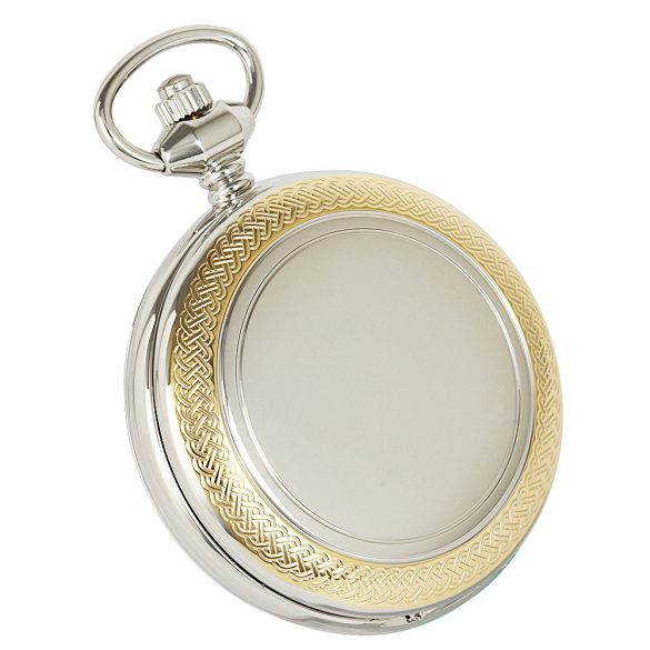 Astron férfi zsebóra, mechanikus (skeleton), bicolor (ezüst + arany) színű tok, római számos számlap