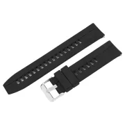Műanyag okosóra szíj, gyorskioldós, fekete színű, normál hossz, 22mm Műanyag okosóra szíj, gyorskioldós, fekete színű, normál hossz, 22mm