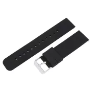 Műanyag okosóra szíj, gyorskioldós, fekete színű, normál hossz, 22mm Műanyag okosóra szíj, gyorskioldós, fekete színű, normál hossz, 22mm