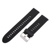 Műanyag okosóra szíj, gyorskioldós, fekete színű, normál hossz, 22mm Műanyag okosóra szíj, gyorskioldós, fekete színű, normál hossz, 22mm