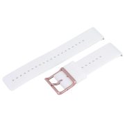 Műanyag okosóra szíj, gyorskioldós, fehér színű, normál hossz, 22 mm Műanyag okosóra szíj, gyorskioldós, fehér színű, normál hossz, 22 mm