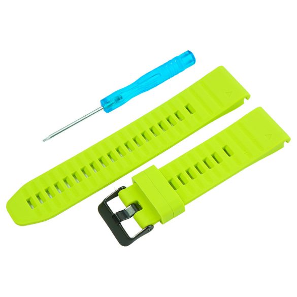 Garmin QuickFit, szilikon, zöld színű okosóra szíj, 20 mm