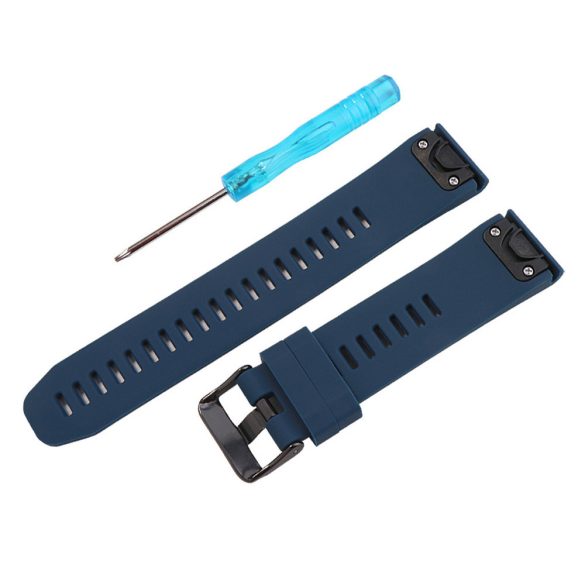 Garmin QuickFit, szilikon, kék színű okosóra szíj, 22 mm