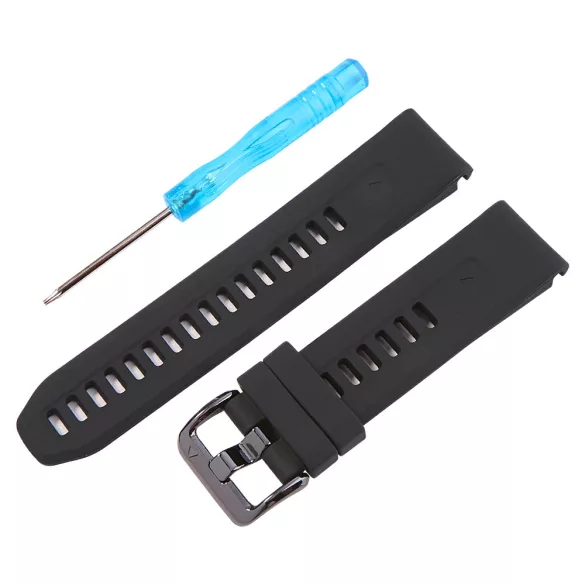 Garmin QuickFit, szilikon, fekete színű normál hossz, 20 mm