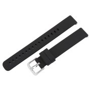 Műanyag okosóra szíj, gyorskioldós, fekete színű, normál hossz, 14 mm Műanyag okosóra szíj, gyorskioldós, fekete színű, normál hossz, 14 mm