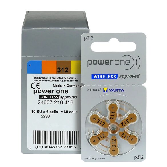 VP312 baterie zinc-aer (Varta)