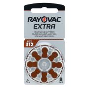V312 Hallókészülék Gombelem, 8db/csomag (Rayovac)
