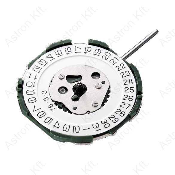 Miyota 2115 mecanism quartz, cu 3 arătătoare, data la ora 3