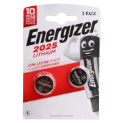 Energizer CR2025 lithium gombelem, 3V, 2db/csomag Energizer CR2025 lithium gombelem, 3V, 2db/csomag
