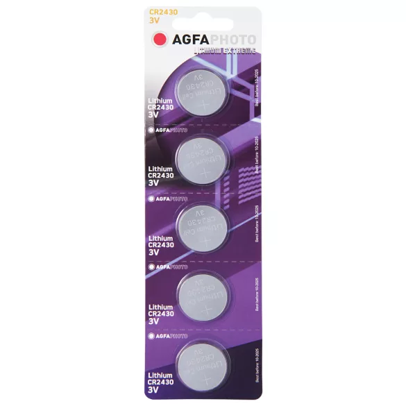 CR2430 baterie cu litiu, 3V, bl5 (Agfa)