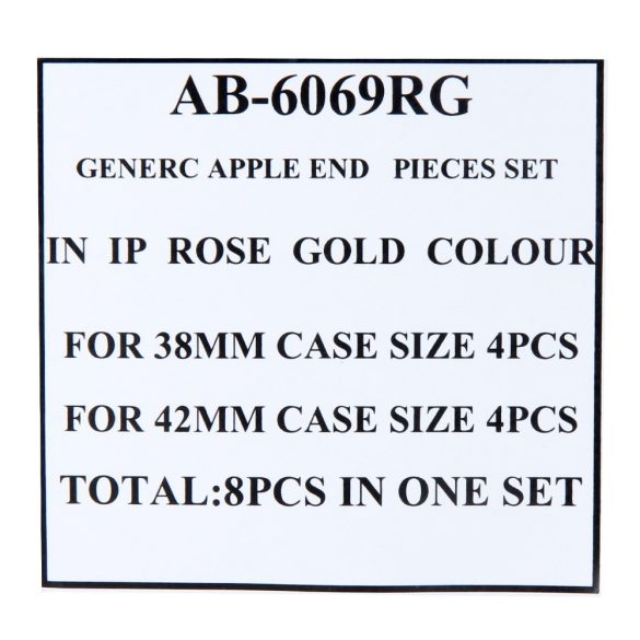 Apple Watch kompatibilis karcsat adapter acél rózsaarany 8 db/ szett