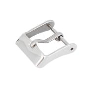 Óraszíj zár, 14 mm, ezüst színű, 5 / db