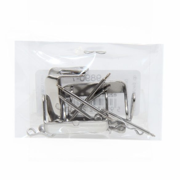 Óraszíj zár, 24mm, ezüst színű, bl5 / db