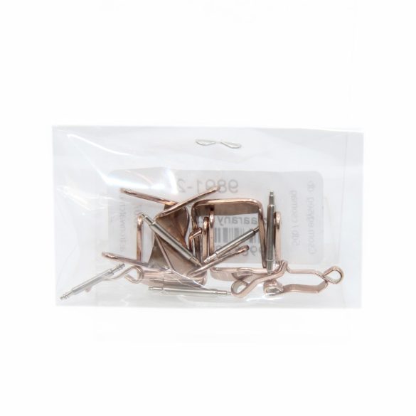 Óraszíj zár, 12 mm, rózsaarany színű / db