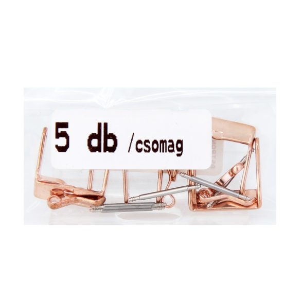 Óraszíj zár, 16 mm, rózsaarany színű / db