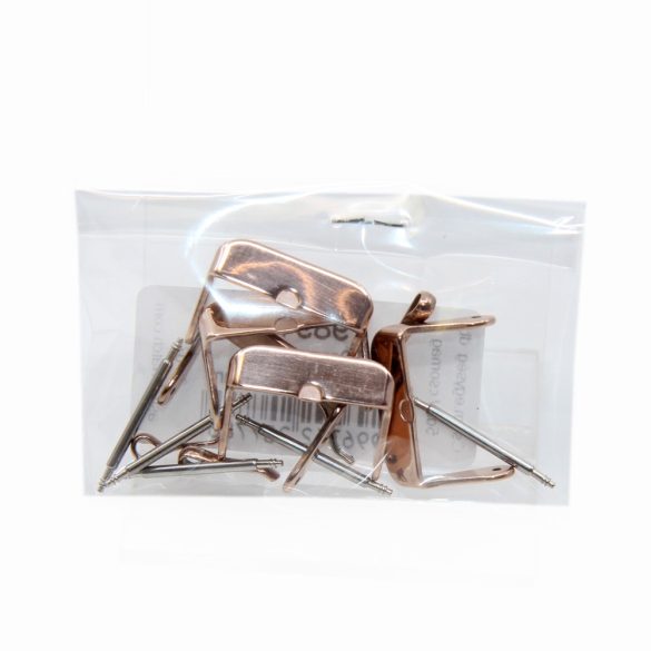 Óraszíj zár, 18 mm, rózsaarany színű / db