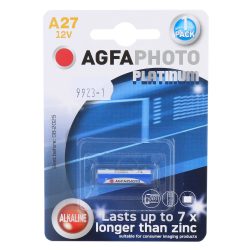 AgfaPhoto LR27A alkáli riasztóelem, 12 V, bl 1 / db