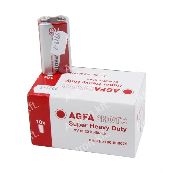 AgfaPhoto féltartós 9V elem 1db/csomag