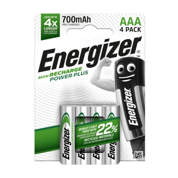 Energizer Akkumulátor Power Plus Mikro 700mAh AAA 4db/csomag