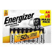 Energizer Power, Alkáli Ceruza Elem, AA 8db/csomag Energizer Power, Alkáli Ceruza Elem, AA 8db/csomag