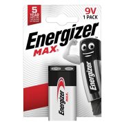 Energizer Max Alkáli 9V Elem 1db/csomag Energizer Max Alkáli 9V Elem 1db/csomag
